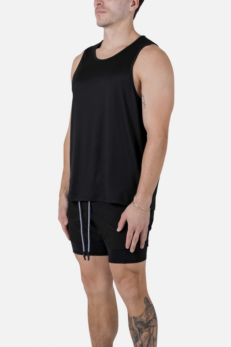 Debardeur Mnml Course Tank Noir  | PYK-6370344