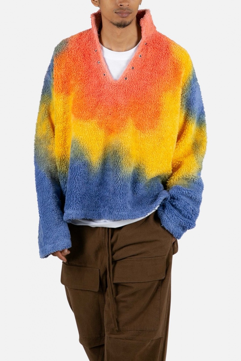 Vestes Mnml Tie Dye Sherpa Pullover Multi Homme | LPH-4443000