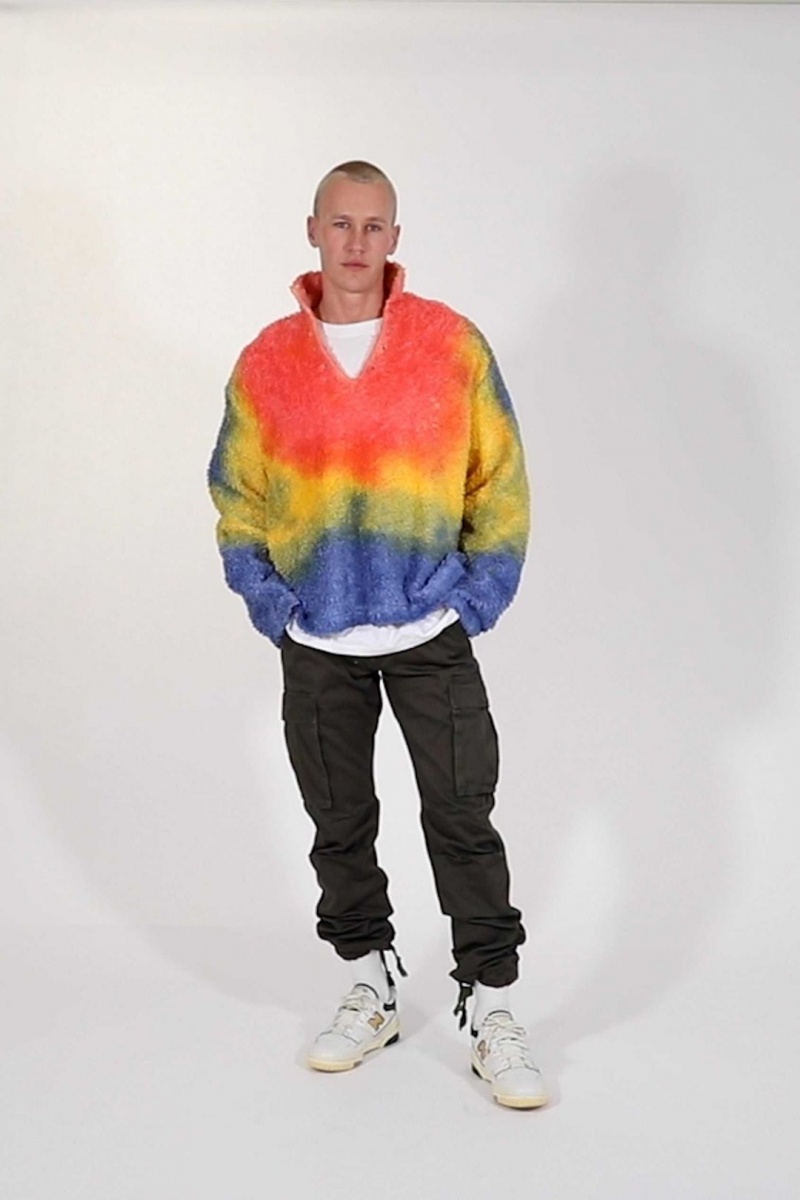 Vestes Mnml Tie Dye Sherpa Pullover Multi Homme | LPH-4443000