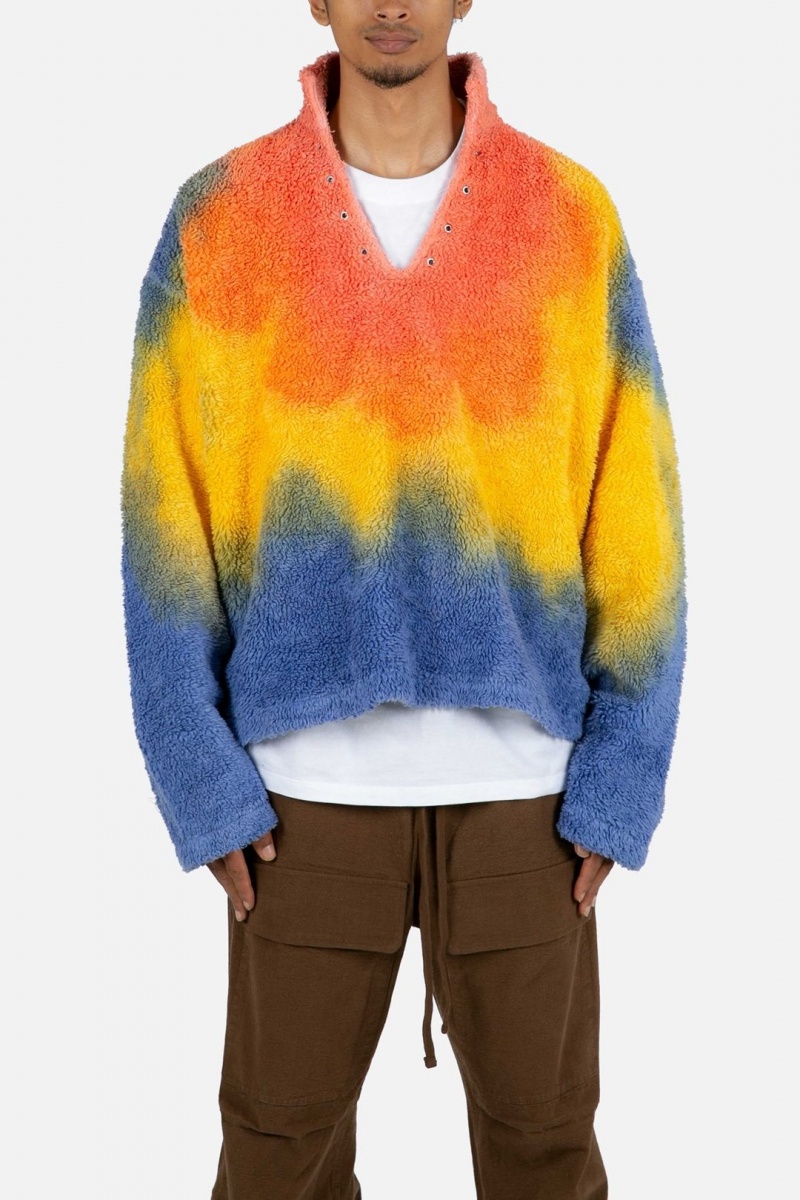 Vestes Mnml Tie Dye Sherpa Pullover Multi Homme | LPH-4443000