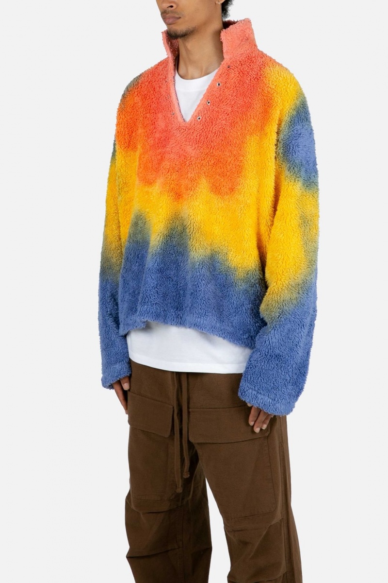 Vestes Mnml Tie Dye Sherpa Pullover Multi Homme | LPH-4443000