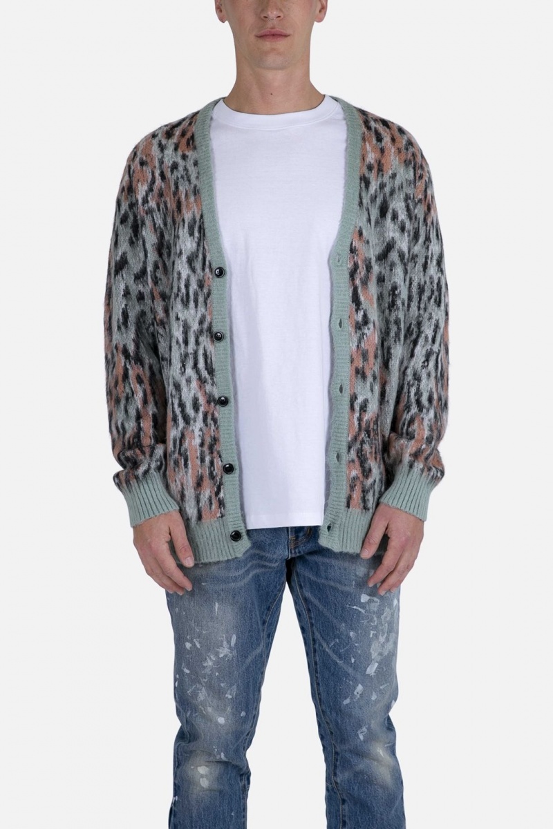 Sweats Mnml Leopard Cardigan Pull Multi Homme | QPI-1778290