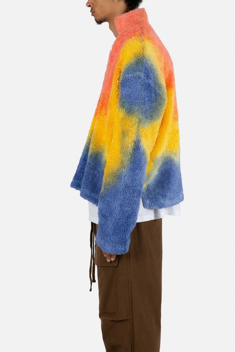 Vestes Mnml Tie Dye Sherpa Pullover Multi Homme | LPH-4443000