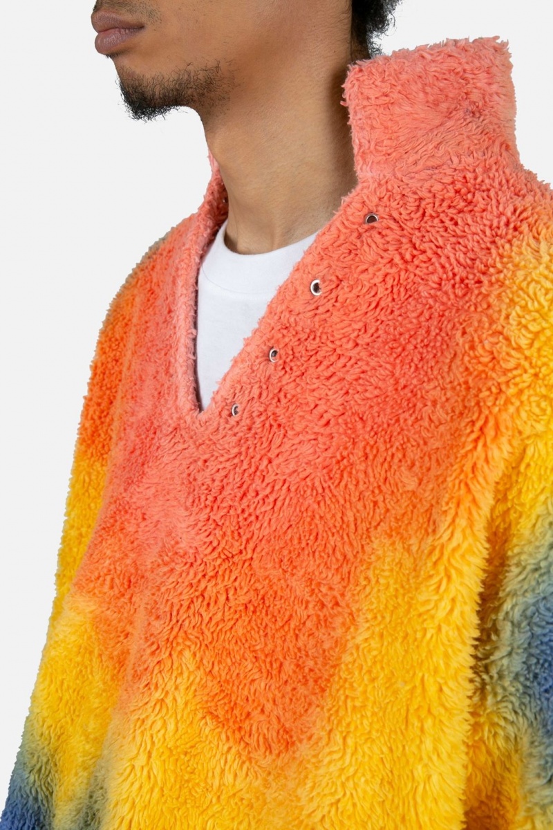 Vestes Mnml Tie Dye Sherpa Pullover Multi Homme | LPH-4443000