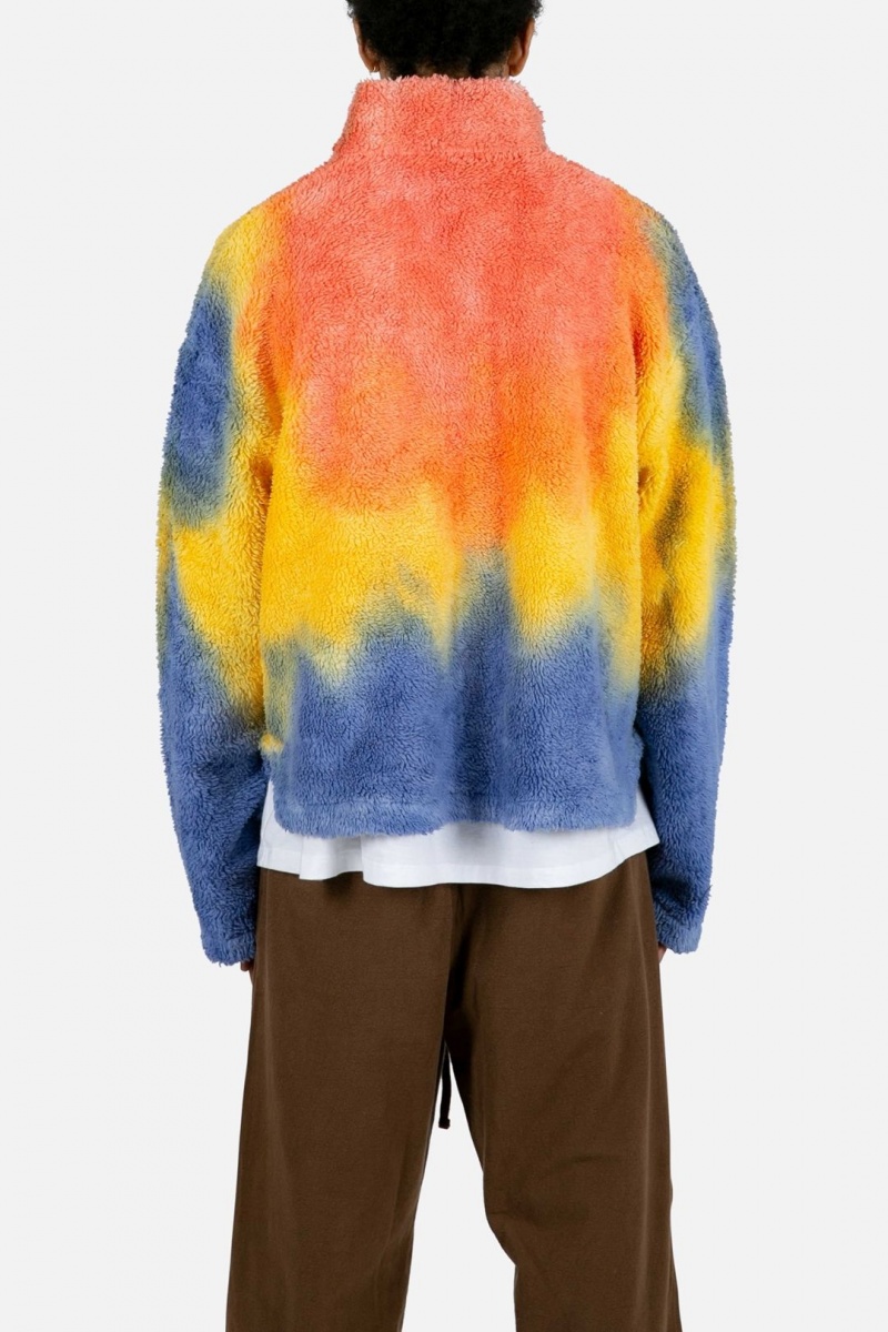 Vestes Mnml Tie Dye Sherpa Pullover Multi Homme | LPH-4443000