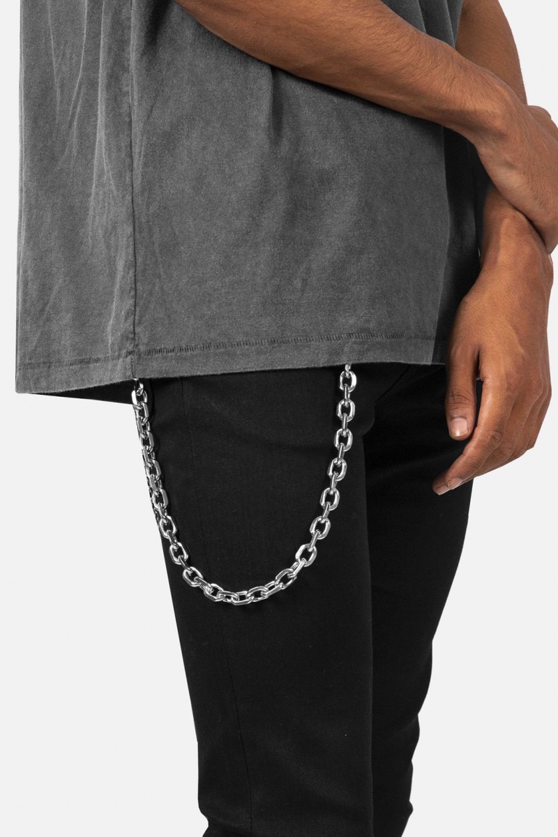 Bijoux Mnml A7 Link Wallet Chain Argent Homme | EIZ-2255972