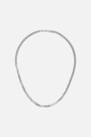 Bijoux Mnml A4 Long Cuban Chain Argent Homme | NQT-4815645