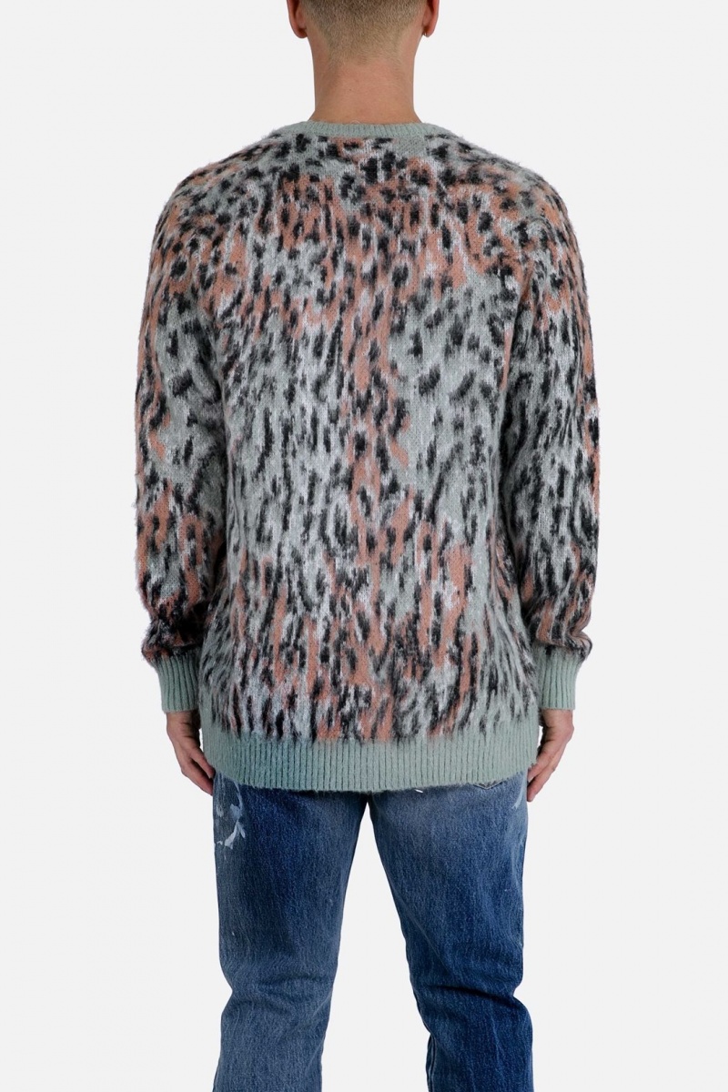 Sweats Mnml Leopard Cardigan Pull Multi Homme | QPI-1778290