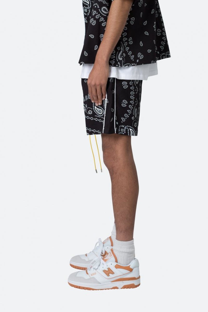 Short Mnml Bandana Paisley Shorts Noir  | LKD-1964349