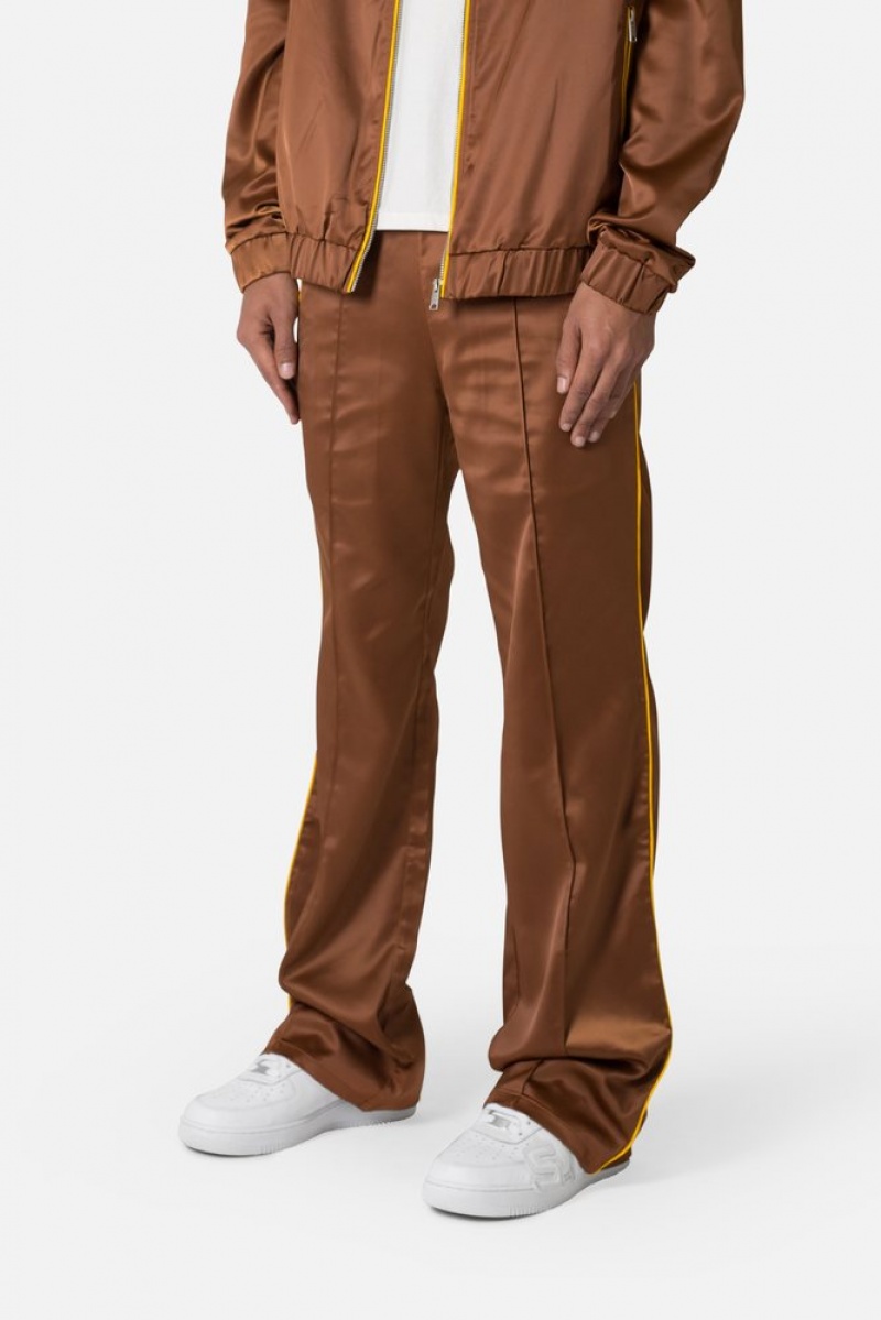 Pants & Chinos Mnml Satin Stacked Pants Marron  | YCX-9170172