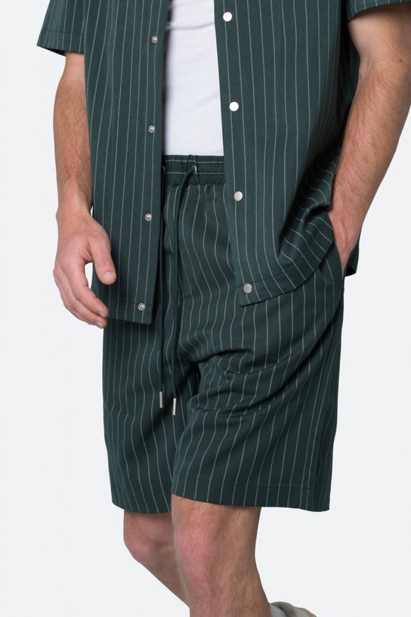 Short Mnml Pinstripe Shorts Vert  | TNE-5220621