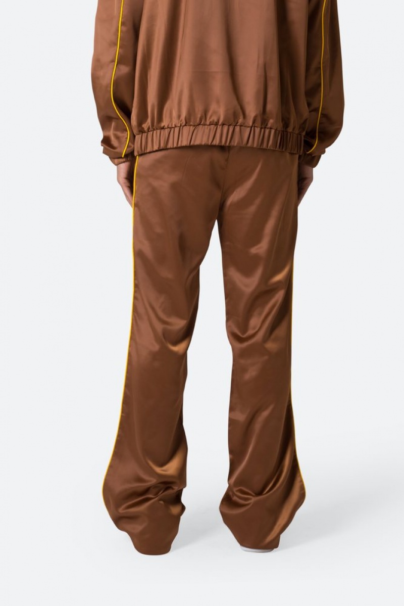 Pants & Chinos Mnml Satin Stacked Pants Marron  | YCX-9170172