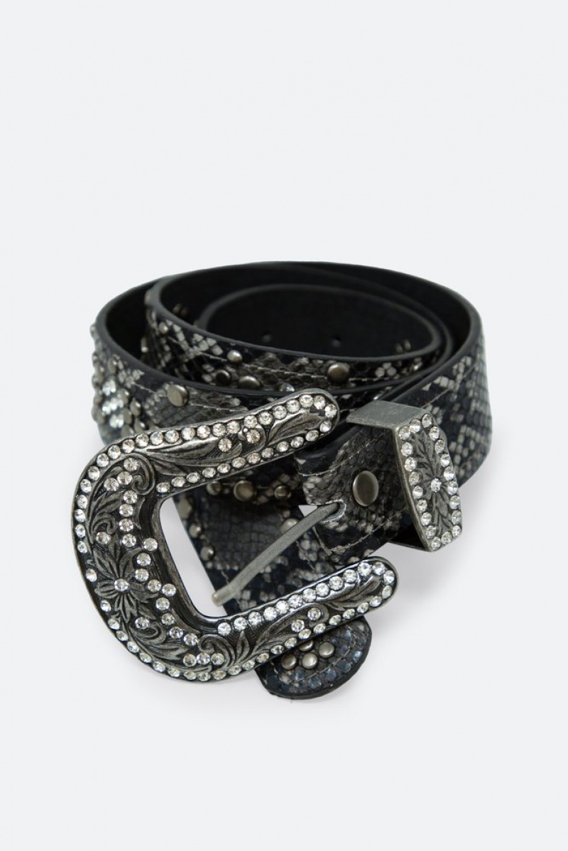 Ceintures Mnml Python Mixed Studded Belt Multi  | JZR-2405032