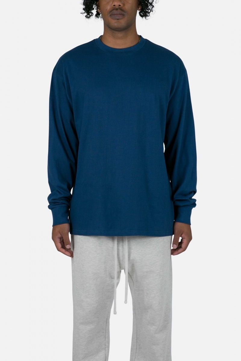 Long Sleeve Tees Mnml Every Day II L/S Tee Bleu Marine  | LQI-4990619