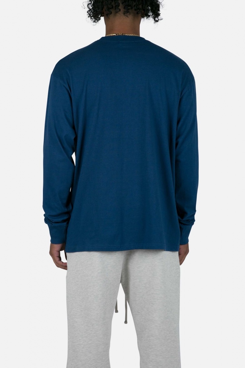 Long Sleeve Tees Mnml Every Day II L/S Tee Bleu Marine  | LQI-4990619