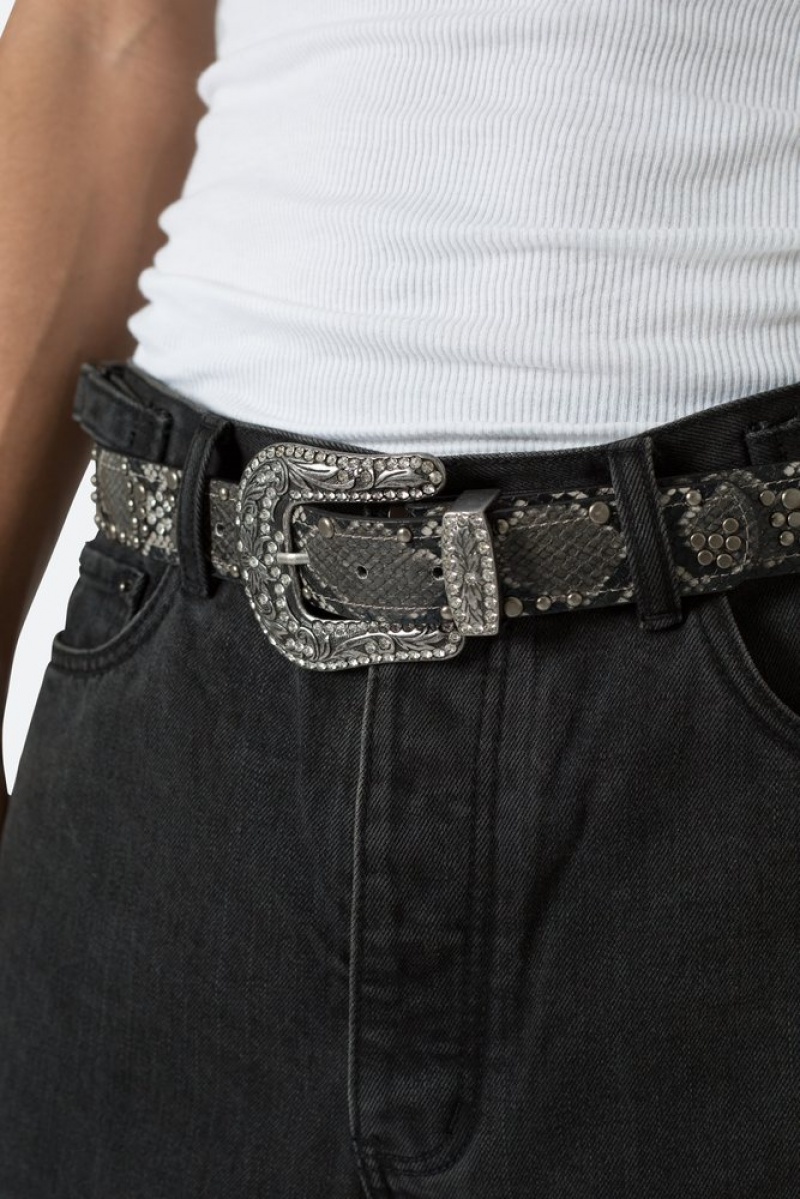 Ceintures Mnml Python Mixed Studded Belt Multi  | JZR-2405032