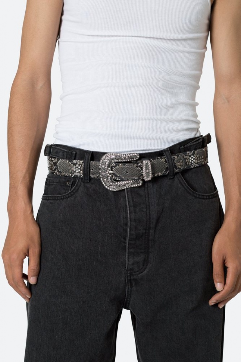 Ceintures Mnml Python Mixed Studded Belt Multi  | JZR-2405032