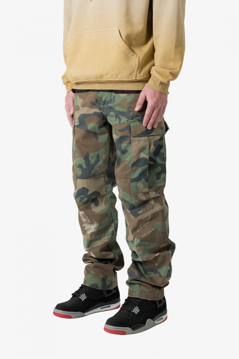 Cargos Mnml Double Knee Vintage Cargo Pants Camouflage Homme | EIZ-1665370