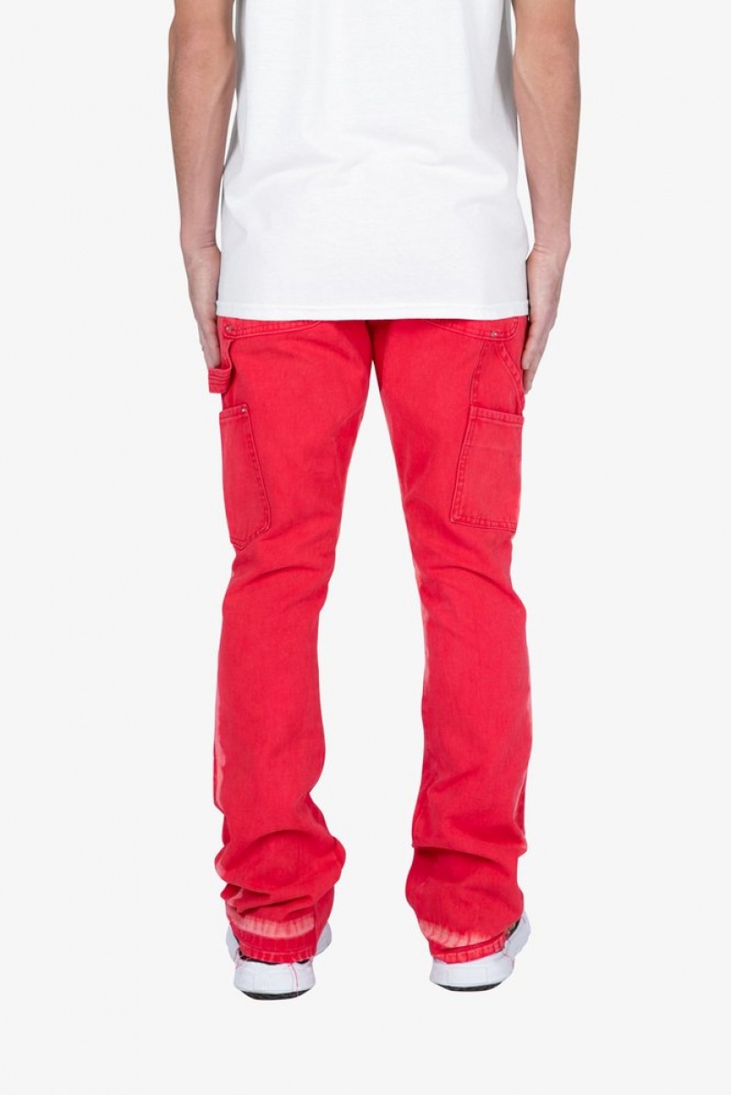 Flare Denim Mnml B404 Flare Denim Rouge Homme | ALL-2520327