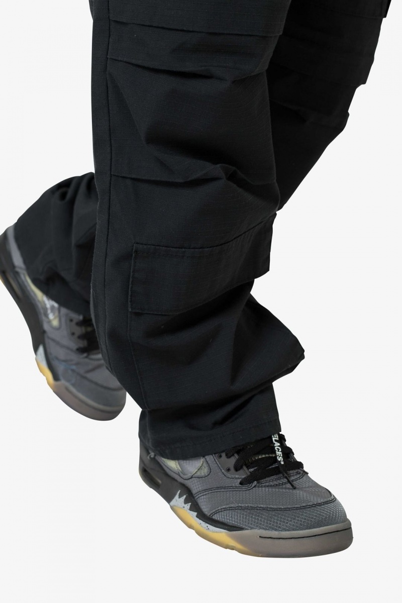 Cargos Mnml Ultra Baggy Cargo Pants Noir  | ZMD-9972581