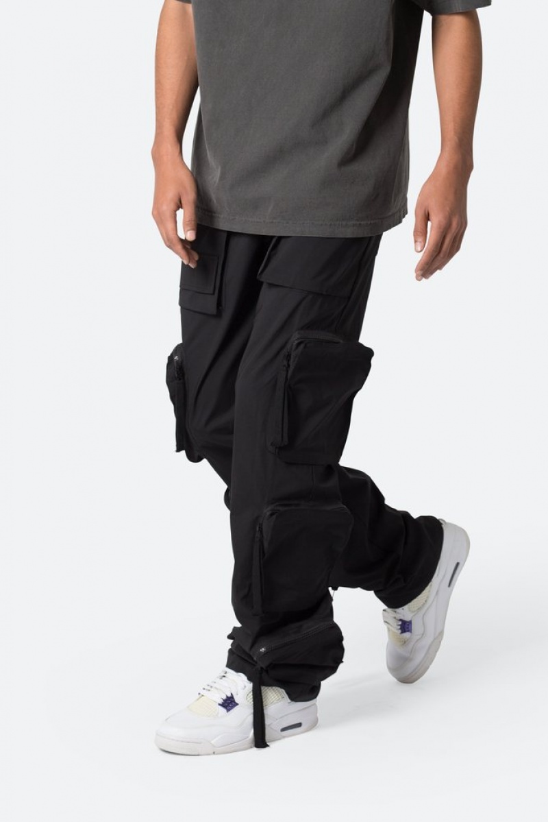 Cargos Mnml Multi Pocket Drawcord Pants Noir  | BUO-7652600