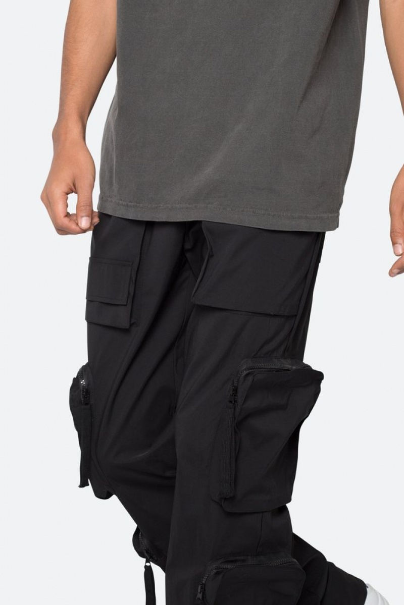 Cargos Mnml Multi Pocket Drawcord Pants Noir  | BUO-7652600