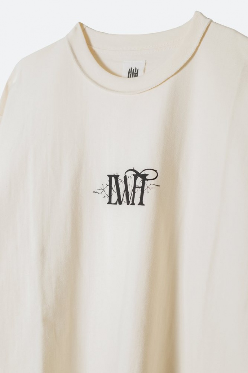 L/S Tees Mnml LWH Thorn Logo L/S Tee Blanche  | YNS-0268016