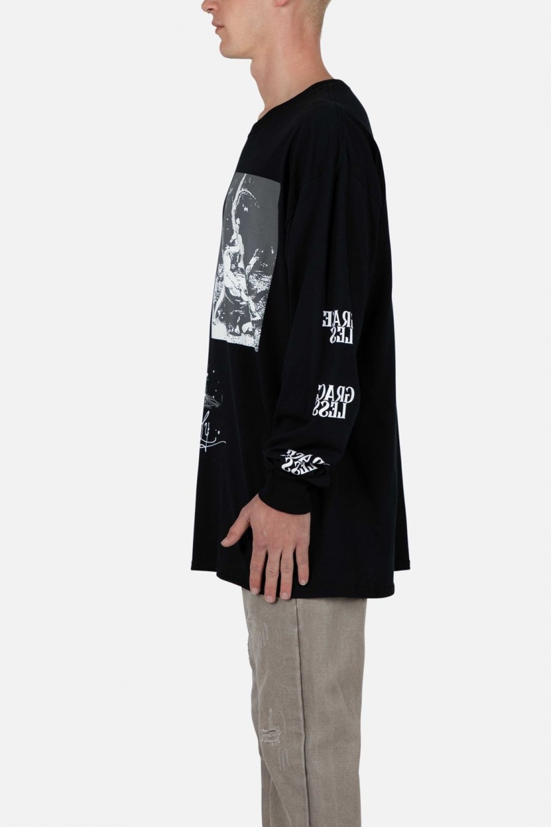 Debardeur Mnml Lonely L/S Tee Noir  | YLS-6333246