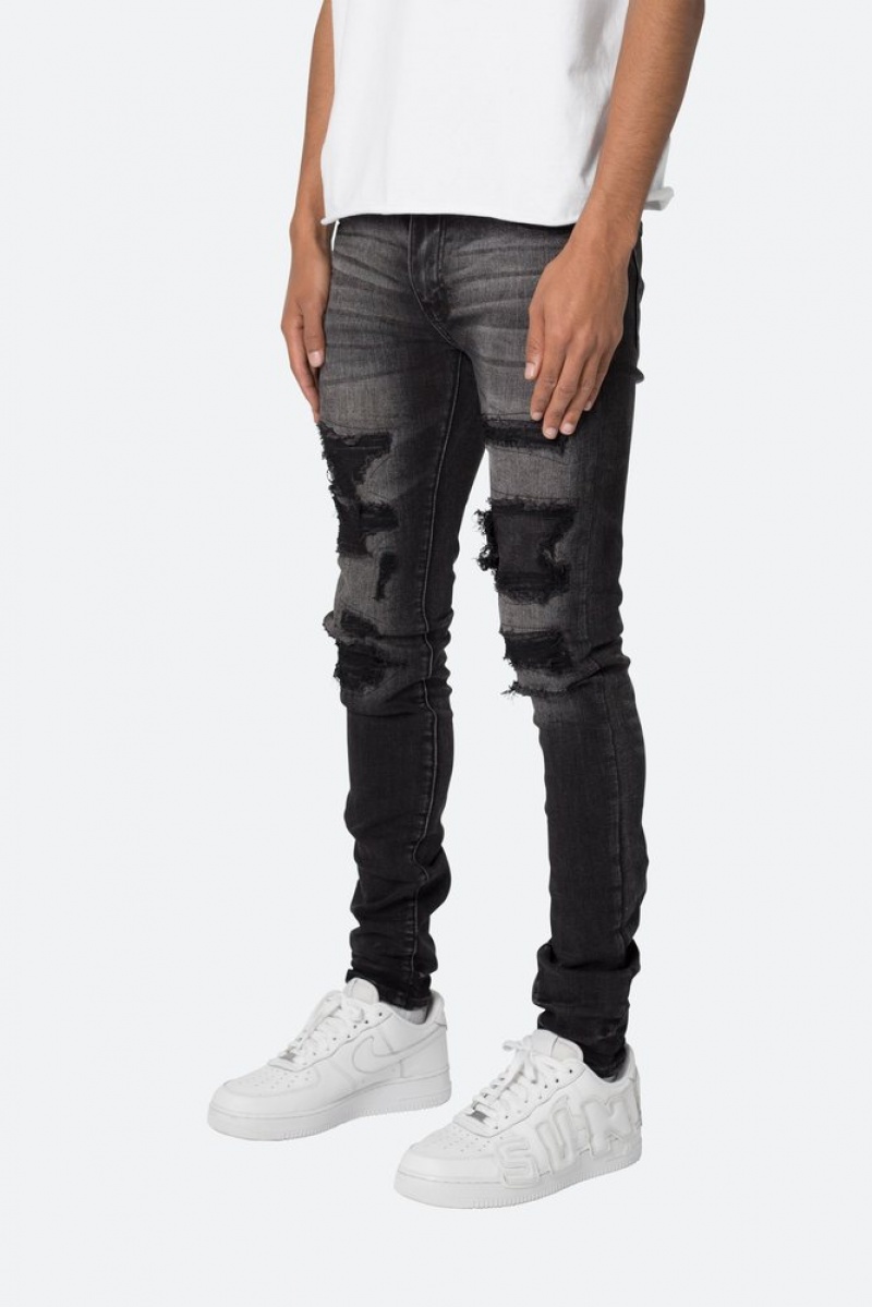 Skinny Denim Mnml X539 Mince Denim Noir  | UEJ-7053418