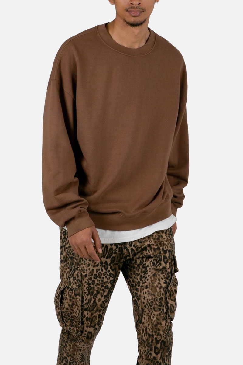 Sweats Mnml Every Day Crewneck Marron Clair  | PKY-8341879