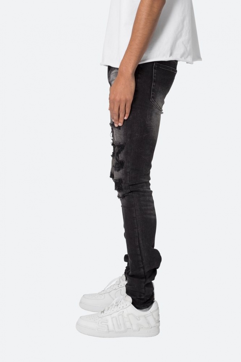 Skinny Denim Mnml X539 Mince Denim Noir  | UEJ-7053418