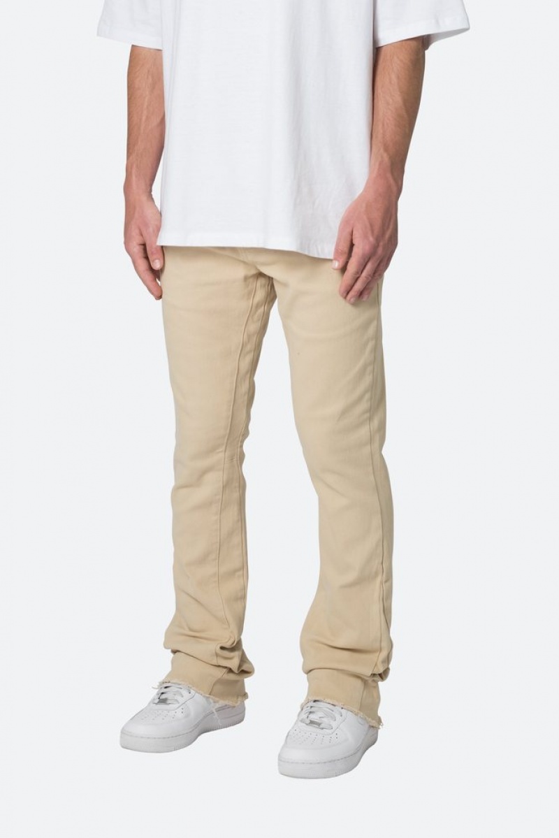 Pants & Chinos Mnml Twill Slim Stacked Pants Kaki  | GLD-6893303