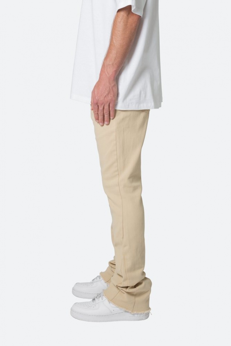 Pants & Chinos Mnml Twill Slim Stacked Pants Kaki  | GLD-6893303