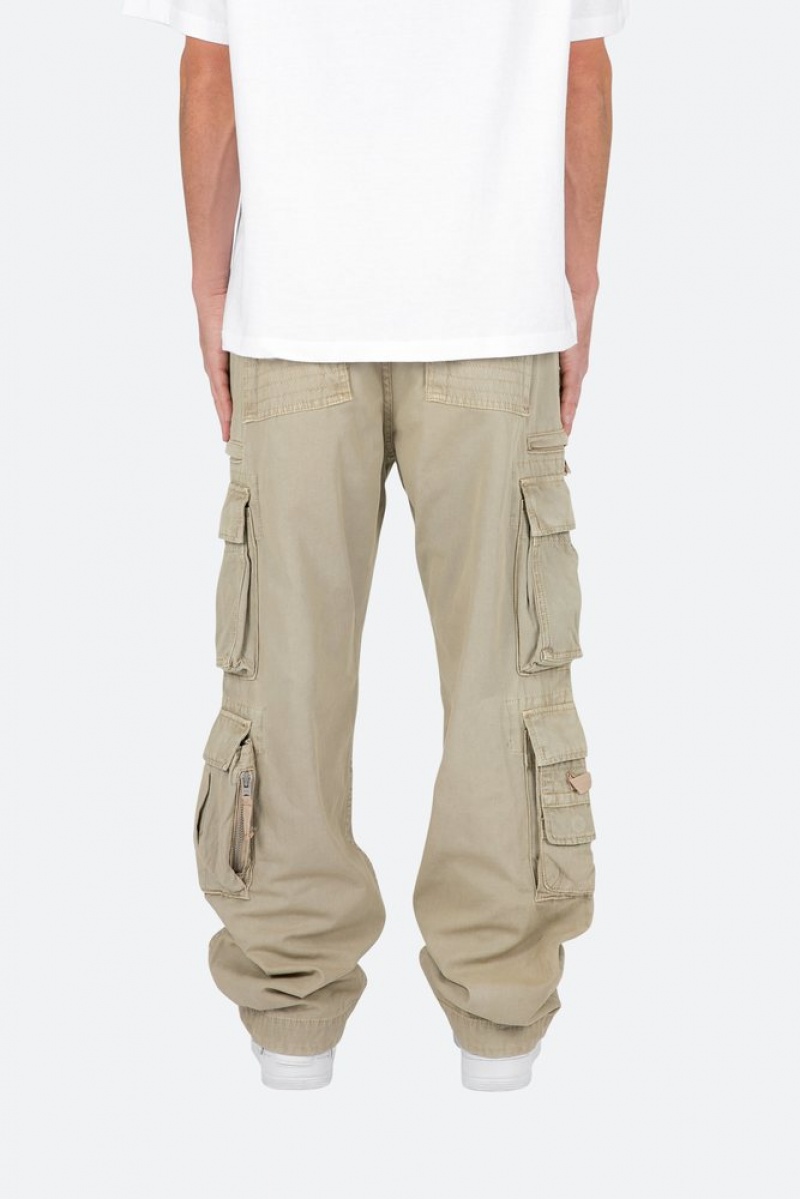 Cargos Mnml Military Cargo Pants Marron Homme | QKT-2763652