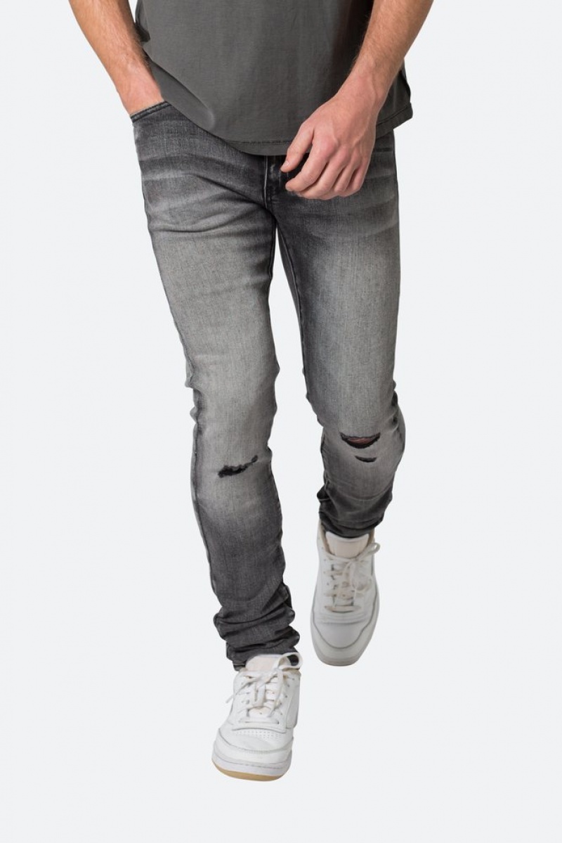 Skinny Denim Mnml X542 Mince Denim Noir  | TOR-9884647