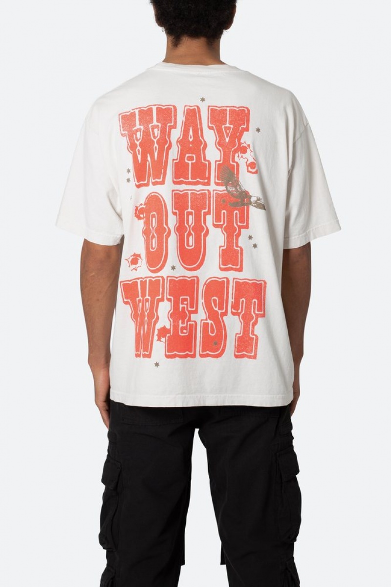 Tees Mnml Way Out West Tee Blanche  | EMG-1238898