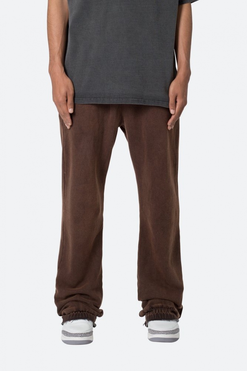 Pantalon Survêtement Mnml Washed Flare Sweatpants Marron  | AEU-6327807