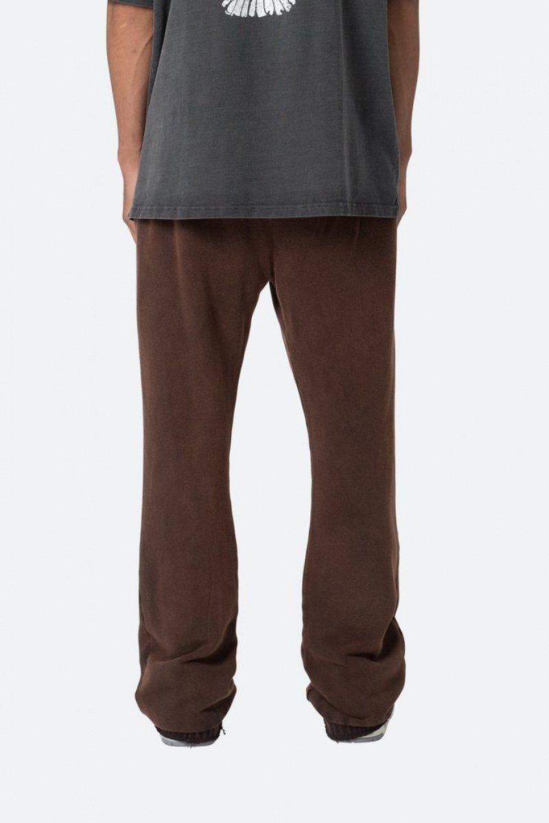 Pantalon Survêtement Mnml Washed Flare Sweatpants Marron  | AEU-6327807