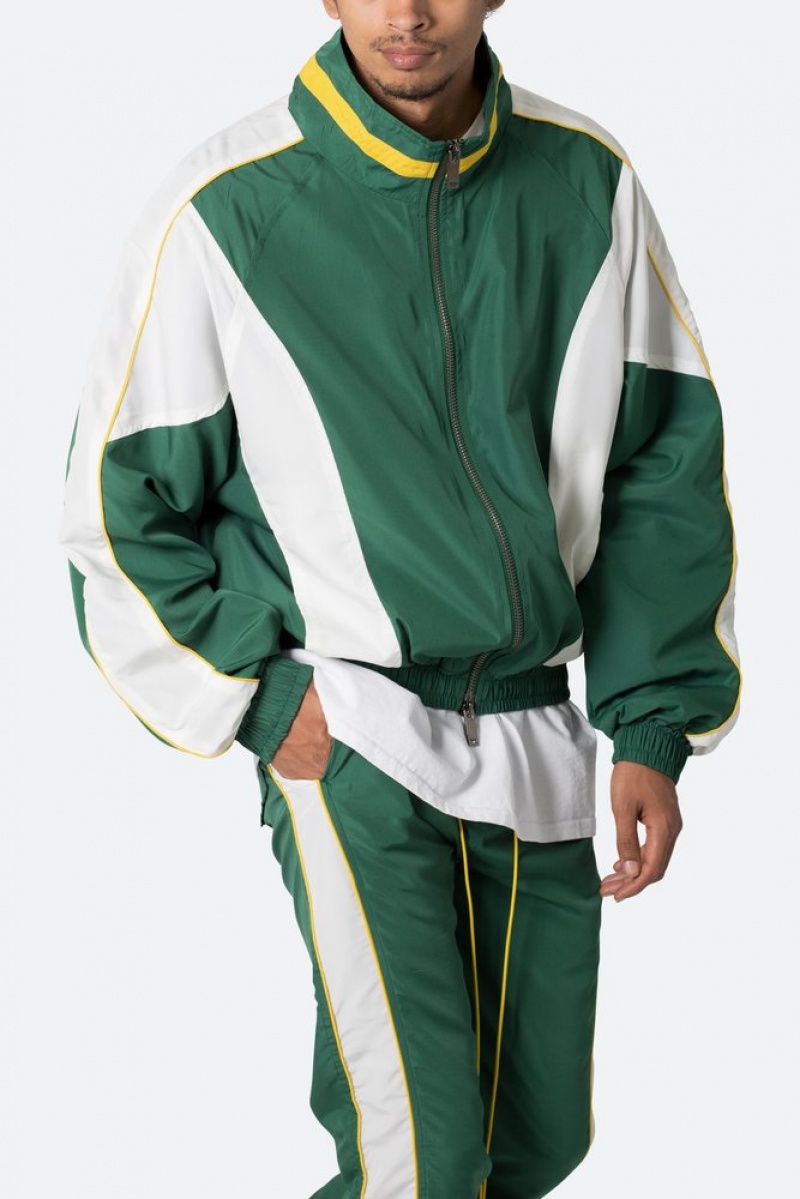 Vestes Mnml Race Piste Jacket Green/White  | LEK-1635626