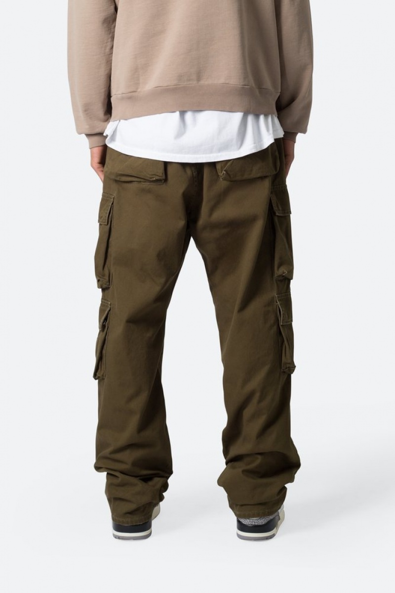 Cargos Mnml Baggy Cargo Pants Vert Olive  | TUW-2854819