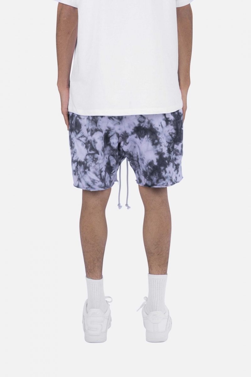 Short Mnml Cloud Wash Sweatshorts Black/White Homme | JGZ-1927967