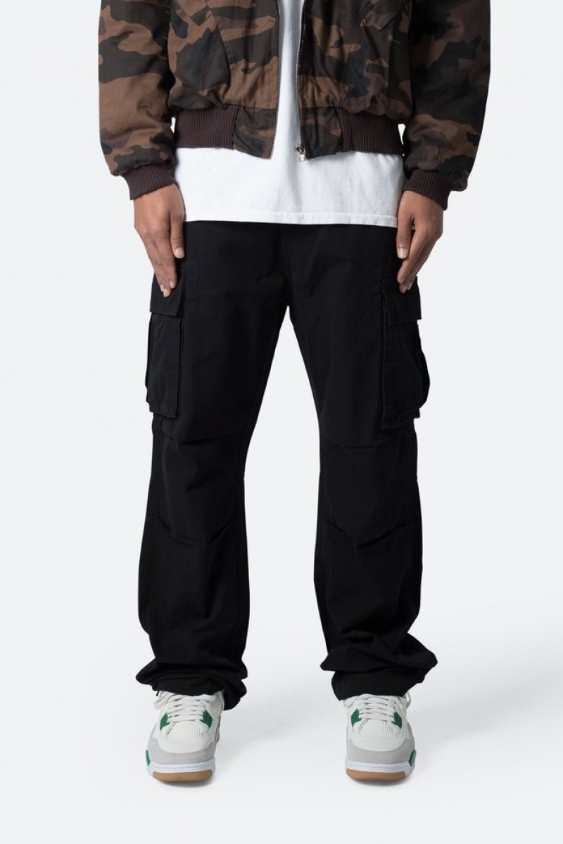 Cargos Mnml Ultra Baggy Vintage Cargo Pants Noir  | SBB-7739579