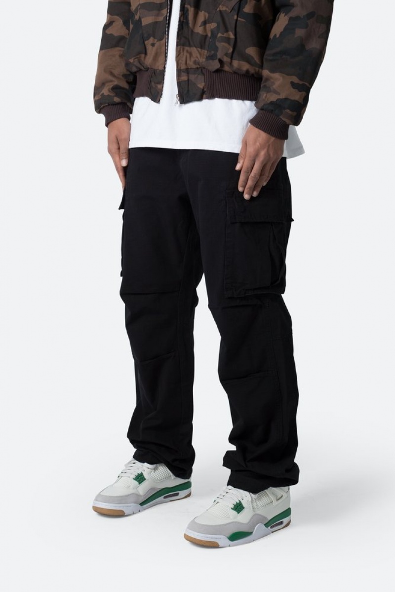 Cargos Mnml Ultra Baggy Vintage Cargo Pants Noir  | SBB-7739579