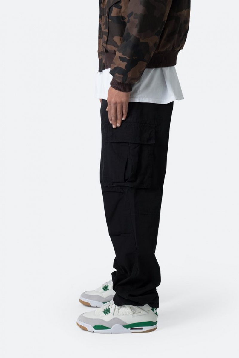 Cargos Mnml Ultra Baggy Vintage Cargo Pants Noir  | SBB-7739579