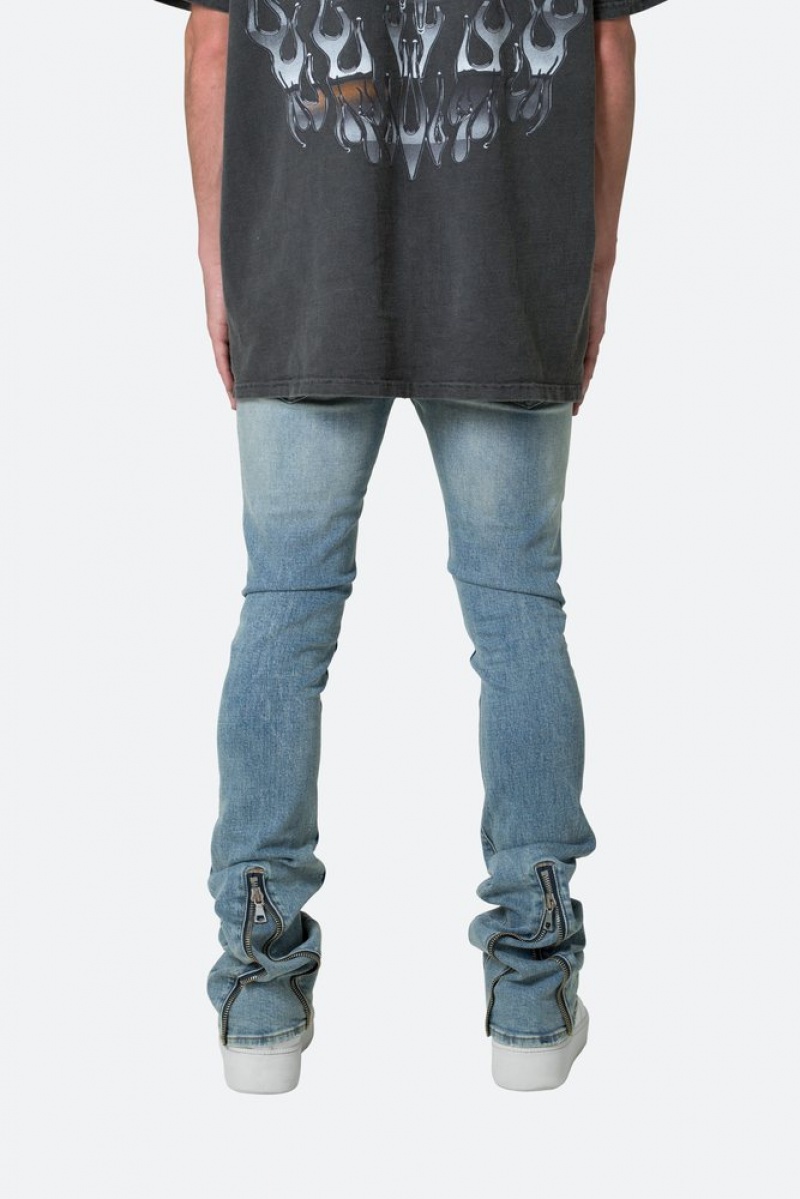 Skinny Denim Mnml X491 Convertible Mince Denim Bleu  | XRW-2338368