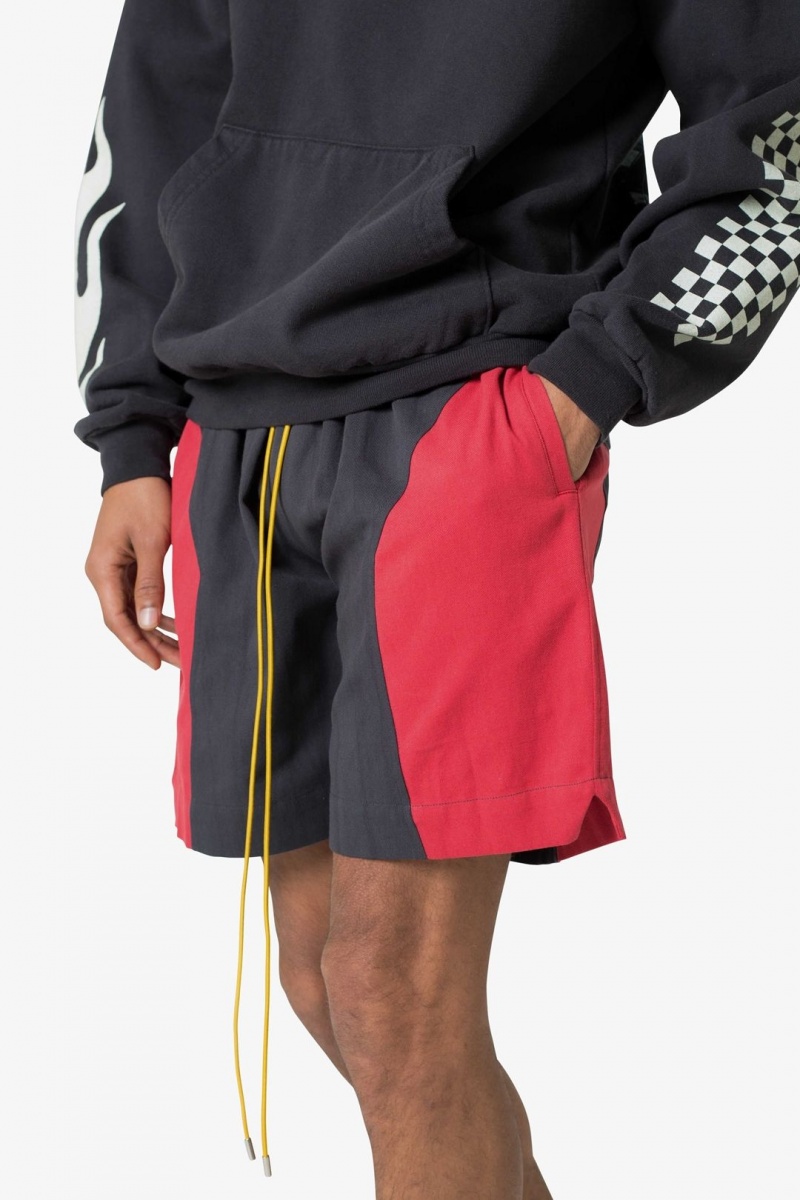 Short Mnml Twill Racing Shorts Black/Red  | GOY-0863272