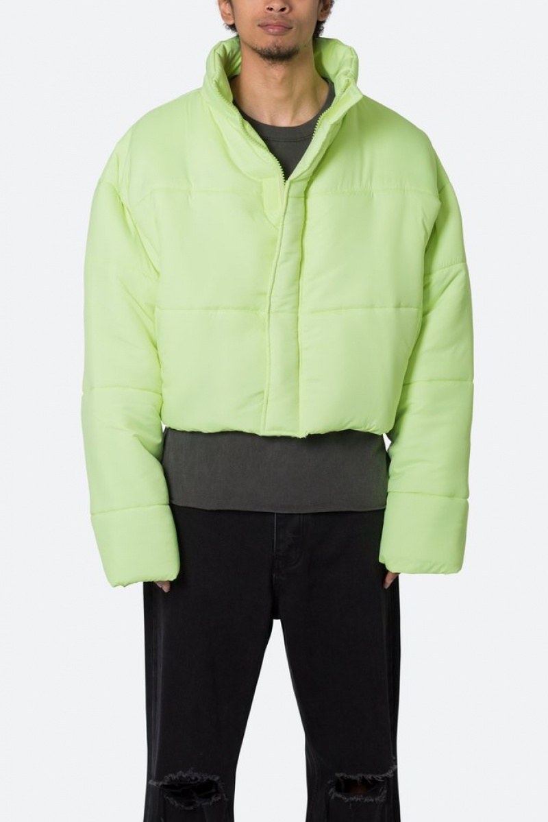 Vestes Mnml Cropped Puffer II Jacket Vert  | XFR-7698432