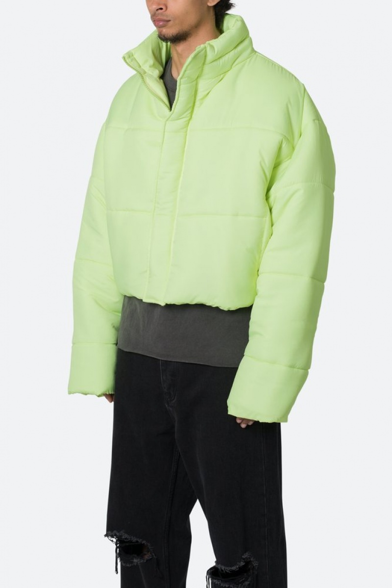 Vestes Mnml Cropped Puffer II Jacket Vert  | XFR-7698432