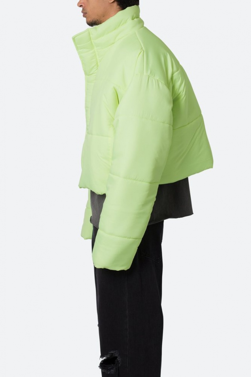 Vestes Mnml Cropped Puffer II Jacket Vert  | XFR-7698432