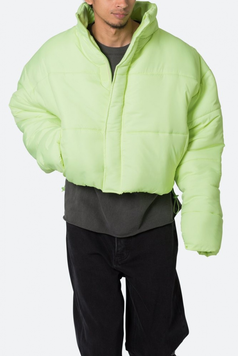 Vestes Mnml Cropped Puffer II Jacket Vert  | XFR-7698432